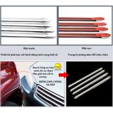 Bộ 2 miếng nẹp dải dán chrome chống va đập góc, thân xe hơi. Miếng dán chống va đập đa năng