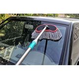 Chổi rửa xe chuyên dụng bông mềm màu trắng cán dài bán buôn giá rẻ