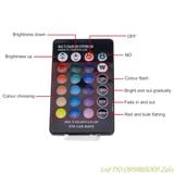 <NEWTREND> Bộ 2 đèn Led T10 RGB 16 màu kèm Remote điều khiển 6 SMD 5050 lắp đèn led demi,biển số, cốp sau