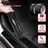 Decal Carbon Bảo Vệ Ô tô Miếng Dán Chống Trầy, Ốp chân Gắn Cửa Bảo Vệ chống Bước Trang Trí Xe Ô Tô Băng Fiber 3D