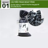 Than tre hoạt tính Nhật Bản loại kích thước lớn 100g công dụng lọc khí, khử mùi ô tô, phòng ở, nhà kho, nhà bếp