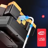 Đèn Pin Đội Đầu Đeo Trán 5 Bóng Siêu Sáng Kèm Pin Sạc và cáp sạc chống thấm Siêu Tiện dụng Chip Led Siêu Sáng