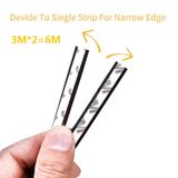 6M（3M*2） Tự dính D Loại cửa và cho Windows Bọt Seal Dải cách âm Chống va chạm Ron cửa lắp khe hở cửa