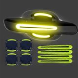 Bộ 8 Miếng Họa Tiết Sợi carbon 3d Phản Quang Dán Tay Cửa Hõm Cửa Dán Phản Quang ben đêm Chống Trầy Xước Trang Trí Xe Hơi