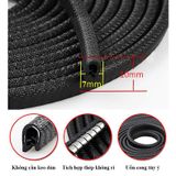 Cuộn nẹp viền cửa ô tô dài 10m nẹp viền cao su chữ U lõi thép dành cho cửa xe ô tô màu đỏ, đen, trắng, xanh