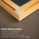Tranh che ổ điện, attomat khung nhôm cao cấp có pitton thủy lực, chắc chắn, tranh gỗ MDF 4 lớp nghệ thuật