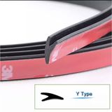 1 mét gioăng cao su phục hồi chân kính lái phía trước bên ngoài chữ Y dùng cho cửa nóc, cửa tam giác ngoại thất ô tô