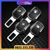 Chốt Cài Dây An Toàn Xe Hơi, Chốt Cài Full Logo Hãng Xe Loại Cao Cấp màu da cacbon đẳng cấp