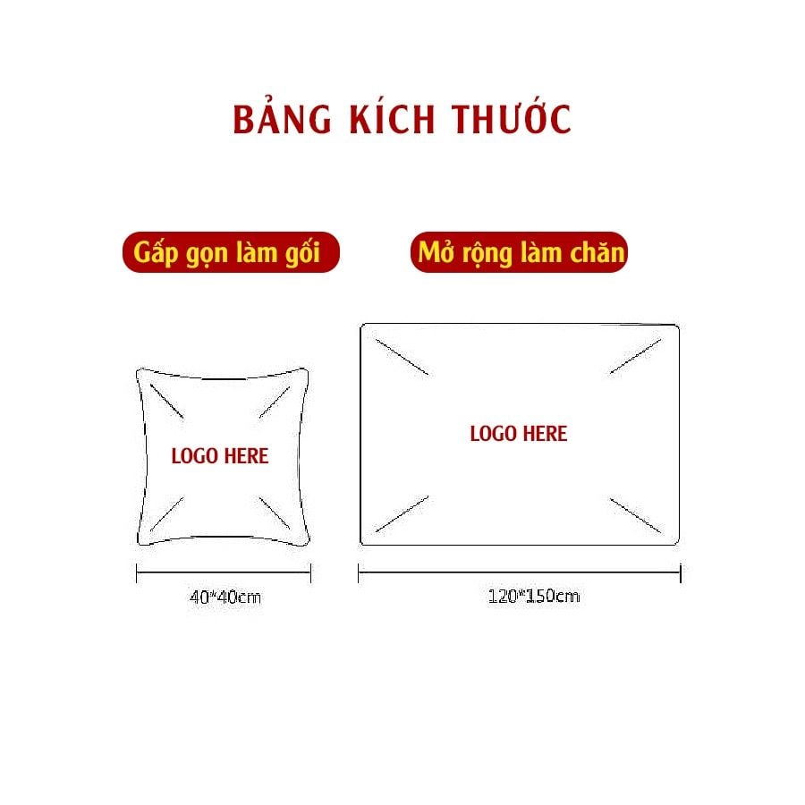 Chăn gối đa năng logo Honda