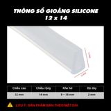 Gioăng kính Silicone cường lực chữ U viền cạnh kính chống va chạm Trendyhome