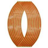 [⚡FREE SHIP⚡] Set 16 miếng dán viền bánh xe chống thấm nước màu phản quang dành cho xe mô tô Honda NC700X nc 700s 700