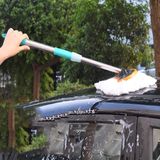 Chổi lông cán dài lau rửa xe ô tô siêu tạo bọt cán dài 1m25