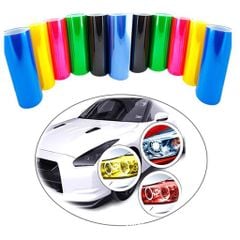 Phim Dán Đèn Pha Xe Hơi màu vàng xuyên sáng phá sương, thời trang phong cách Kích Thước 30x100cm