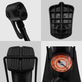 Bơm xe đạp xe máy xe hơi áp suất cao có đồng hồ đo áp suất rất đẹp hàng phân phối chính hãng gọn gàng độ bền cao