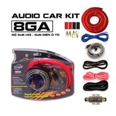 Bộ kit nguồn chất lượng cao lắp loa sub hơi, sub điện xe ô tô 8GA loại cao cấp MDK bản cải tiến