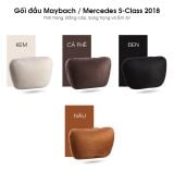 Gối tựa đầu trên xe cao cấp chất liệu vải da lộn nhân tạo alcantara phù hợp cho tất cả loại xe