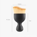 Chổi quét mini đầu cong sợi lông mềm dùng vệ sinh nội thất ô tô, bảng điều khiển, cửa thoát khí, loại có nắp bảo vệ
