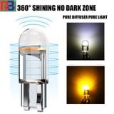 Bóng Đèn Led T10 COB 1SMD Thủy Tinh Thay Thế Đèn Xi Nhan, Demi Xe Máy - Ô Tô 12V ánh sáng xanh băng, hồng, xanh lá tốt