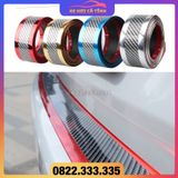 Nẹp carbon chống xước, viền trang trí vân carbon 5d sẵn keo dán bậc bước chân, phụ kiện xe hơi