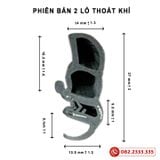 Gioăng cao su nguyên bản cho xe ô tô thay thế cho gioăng cốp xe, cửa xe ô tô loại lõi thép, cao su đen chất liệu ECPD