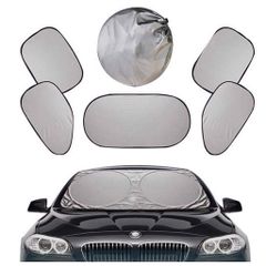 Bộ chắn nắng 6 món full 6 kính cho ô tô