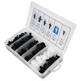 Bộ 100 Chốt Vít Vặn Các Bộ Phận Trên Xe Hơi Chất Liệu Nhựa Kèm Hộp Đựng
