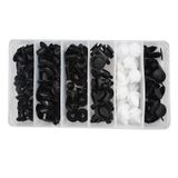 Bộ 100 Chốt Vít Vặn Các Bộ Phận Trên Xe Hơi Chất Liệu Nhựa Kèm Hộp Đựng phụ tùng ô tô