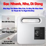 Máy Bơm Hơi Xe Hơi Thông Minh 12V Máy Nén Khí Chạy Điện Với Áp Suất Lốp tẩu sạc Màn Hình LCD Máy Bơm Lốp Di Động có đèn