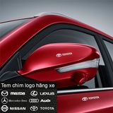 [HONDA] Miếng decal dán trang trí xe ô tô đẹp, tem kim loại chìm in logo hãng xe Honda Brio, City, Civic, CR-V, HR-V