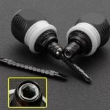 Bộ Tuốc Nơ Vít 12 Đầu, Tua vít trợ lực đảo chiều sửa chữa nhà cửa, ô tô, xe máy nam châm thép siêu cứng.