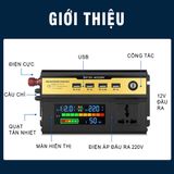 Bộ chuyển nguồn điện Adapter ô tô 12V/24V - 220V Bộ kích điện Adaptor cho xe hơi Biến áp nguồn xe ôtô đầu tẩu