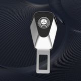 Chốt cài dây an toàn cho xe ô tô, chốt khóa an toàn cao cấp loại có khe cắm chồng logo xe Toyota Honda Kia Hyundai