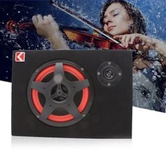 Loa Sub Siêu trầm gầm ghế Ô tô có Bluetooth K-C8 điện 12V và 24V tích hợp loa treble và biến tần trong loa sub