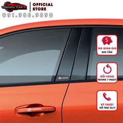 [TOYOTA] Miếng decal dán trang trí xe ô tô đẹp, tem kim loại chìm in logo hãng xe Toyota Camry, Altis, Vios, Wigo,Innova