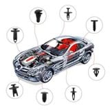 Bộ Đinh Tán, Chốt Vít, Nở Vít Nhựa, ốc nhựa Dành Cho Xe Ô Tô 415 chi tiết đa dụng tặng kèm bộ cậy đa năng xịn