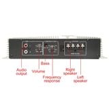 DSP Bộ Khuếch Đại Âm Thanh Ô Tô Kỹ Thuật Số Q Pertor Car Amplifier N-368 2200W  DSP 2 kênh lắp đặt sub gầm đôi