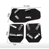 Bộ vỏ bàn đạp chân ga chân phanh bằng hợp kim nhôm và cao su chống trượt cao cấp cho xe ô tô kểu dáng thể thao