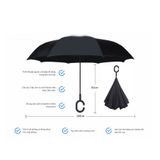 Ô gấp ngược cờ Việt Nam tiện dụng và cao cấp dùng cho ô tô DC-MN01 - Có 3 màu lựa chọn Hàng Loại 1