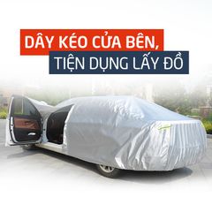 Bạt che nắng, chống nắng ô tô kích thước S, M, L, YM, YL 3 lớp có phản quang thông dụng