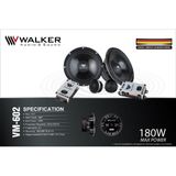 Loa cánh Ô tô Walker VM 602 Loa (phân tần) 2 chiều 6.5 inch chính hãng màng carbon hàng cao cấp 2-Way Component System