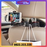 Móc treo đồ trên ô tô gài trước sau ghế sành điệu kèm giá đỡ kẹp điện thoại trên xe tiện lợi thiết kế chắc chắn cao cấp