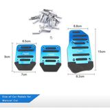 Bộ vỏ bàn đạp chân ga chân phanh bằng hợp kim nhôm và cao su chống trượt cao cấp cho xe ô tô kểu dáng thể thao