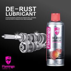 xịt tẩy rỉ set kim loại làm trơn bánh răng sáng kim loại Flamingo DE-RUST LUBRICANT F007 chính hãng tốt hơn RP7