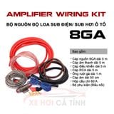 Bộ kit nguồn chất lượng cao lắp loa sub hơi, sub điện xe ô tô 8GA loại cao cấp MDK bản cải tiến