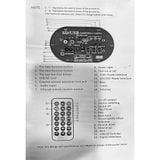 Loa Sub Siêu trầm gầm ghế Ô tô có Bluetooth K-C8 điện 12V và 24V tích hợp loa treble và biến tần trong loa sub