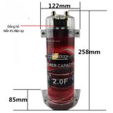 Tụ Điện Âm Thanh 2.0 Farad Hiển Thị Điện Áp