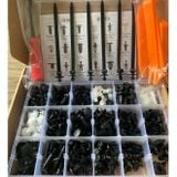 Bộ Đinh Tán, Chốt Vít, Nở Vít Nhựa, ốc nhựa Dành Cho Xe Ô Tô 415 chi tiết đa dụng tặng kèm bộ cậy đa năng xịn