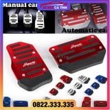 Bộ vỏ bàn đạp chân ga chân phanh bằng hợp kim nhôm và cao su chống trượt cao cấp cho xe ô tô kểu dáng thể thao