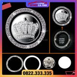 Nút Start Stop Ô Tô Đính Đá Hình Vương Miện - Trang Trí Nút Khởi Động Xe Khuyến mại