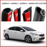Combo Gioăng cao su chống ồn cho xe hơi Sedan (Gioăng D, P, Z, B lõi thép) Loại sản phẩm chống ồn xe ô tô cao cấp